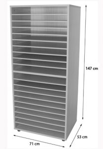 602208 - Mueble archivador de cartulinas doble | Mobiliario Escolar