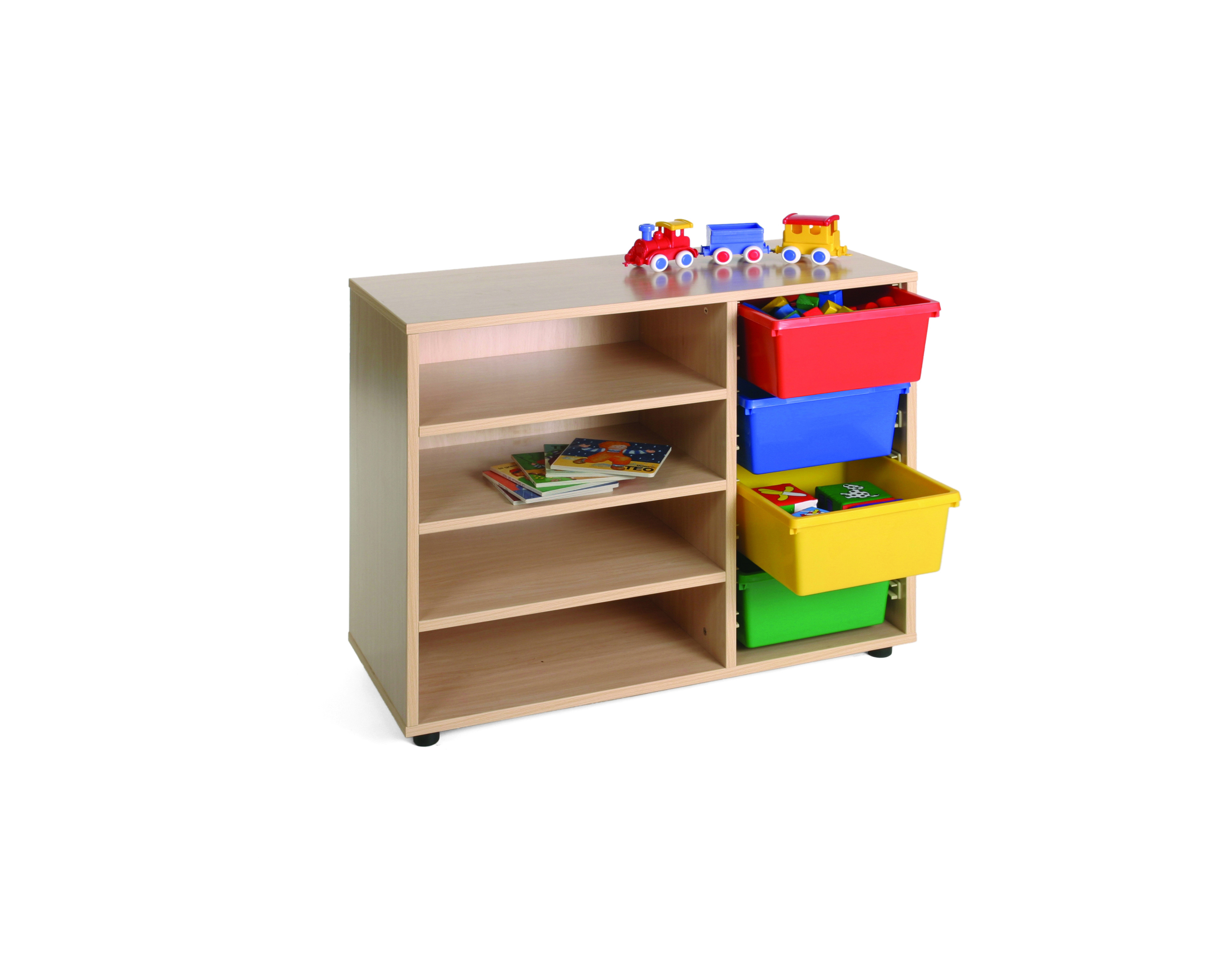 600304 - Mueble medio estantería y armario, Mobiliario Escolar